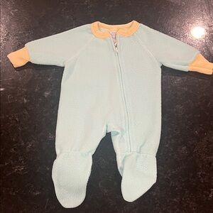 Gerber Mint and Yellow Footed One Piece